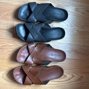 Timberland Women’s leather sandals. Two pairs. SZ: 8.5
